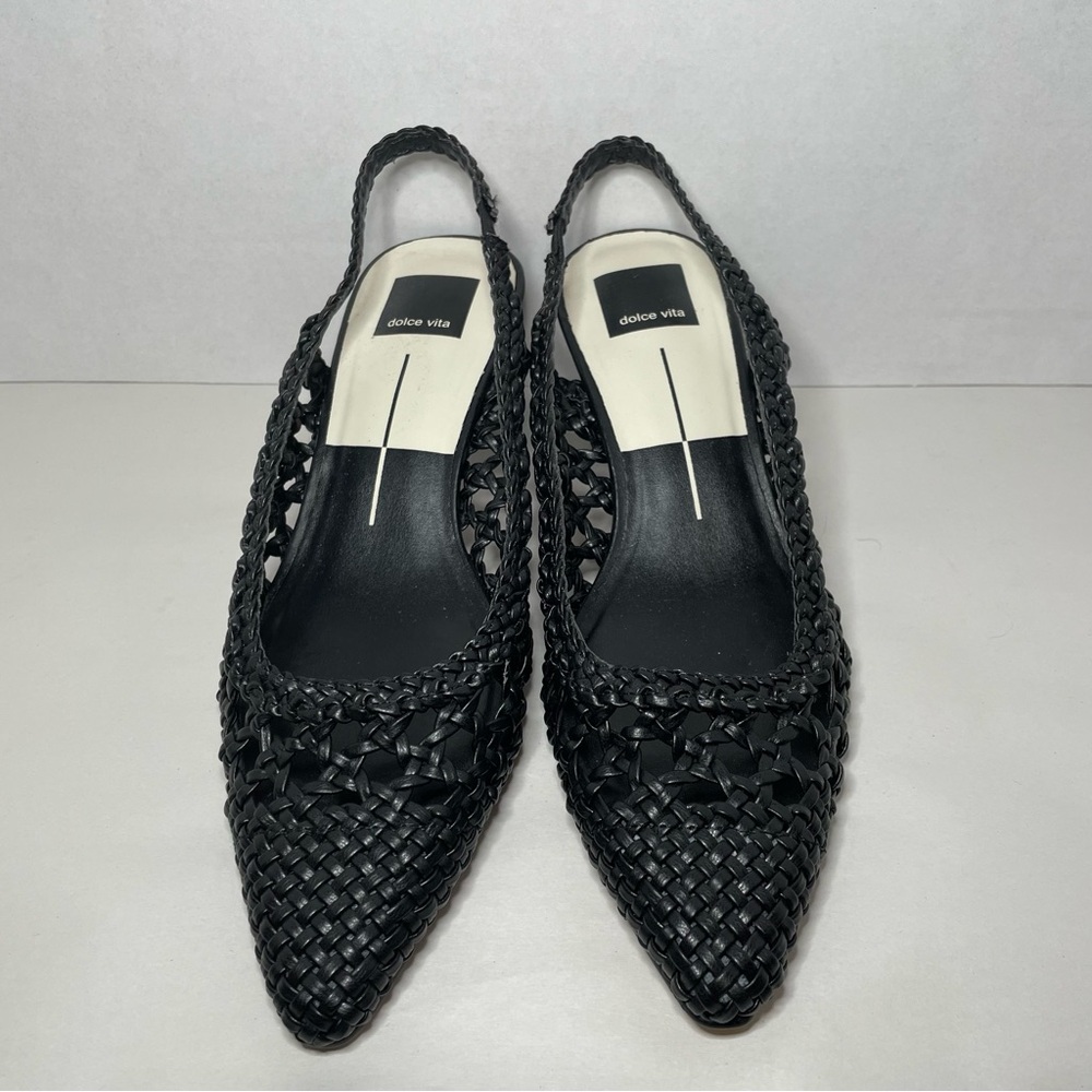 Dolce Vita Black Slingback Heels - Picture 4 of 8